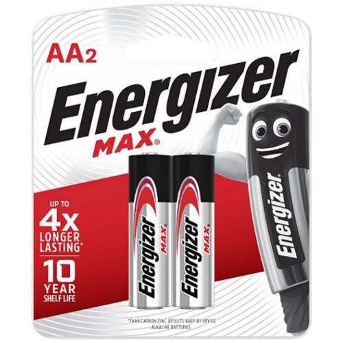 PILHA ENERGIZER MAX ALCAL. AA PEQ. C/ 2