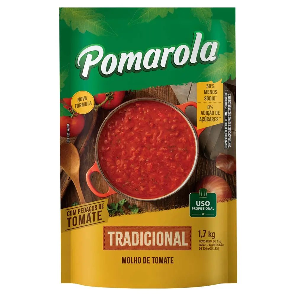 MOLHO DE TOM. POMAROLA 1,700KG TRADICI
