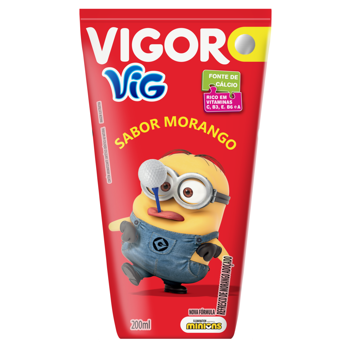 REFRESCO VIGOR 200ML MORANGO
