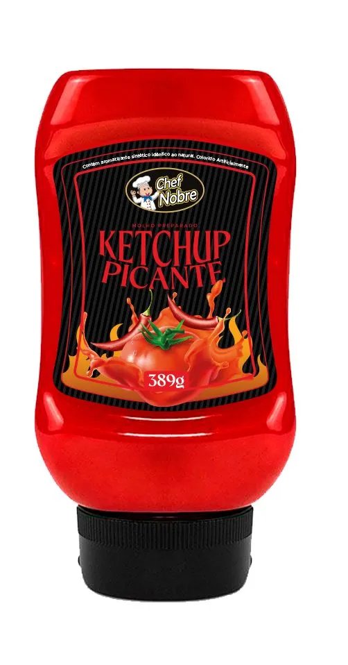 KETCHUP PICANTE CHEF NOBRE 389GR