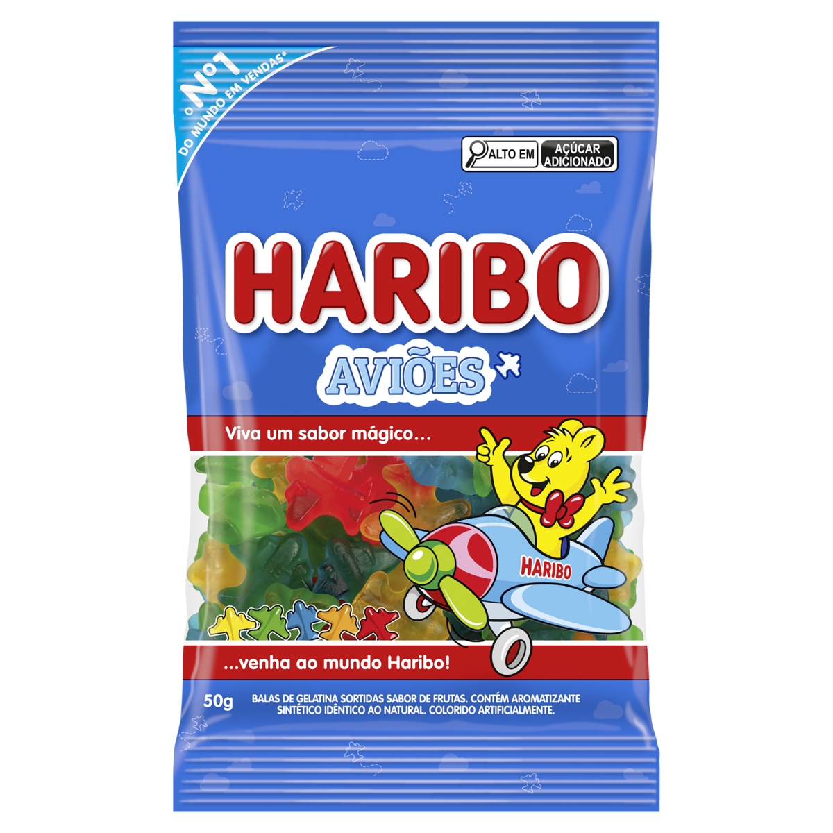 BALA DE GEL. 50GR HARIBO AVIOES