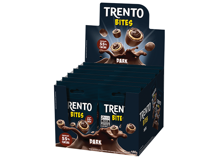 WAFER TRENTO 480GR BITES DARK 12X40G