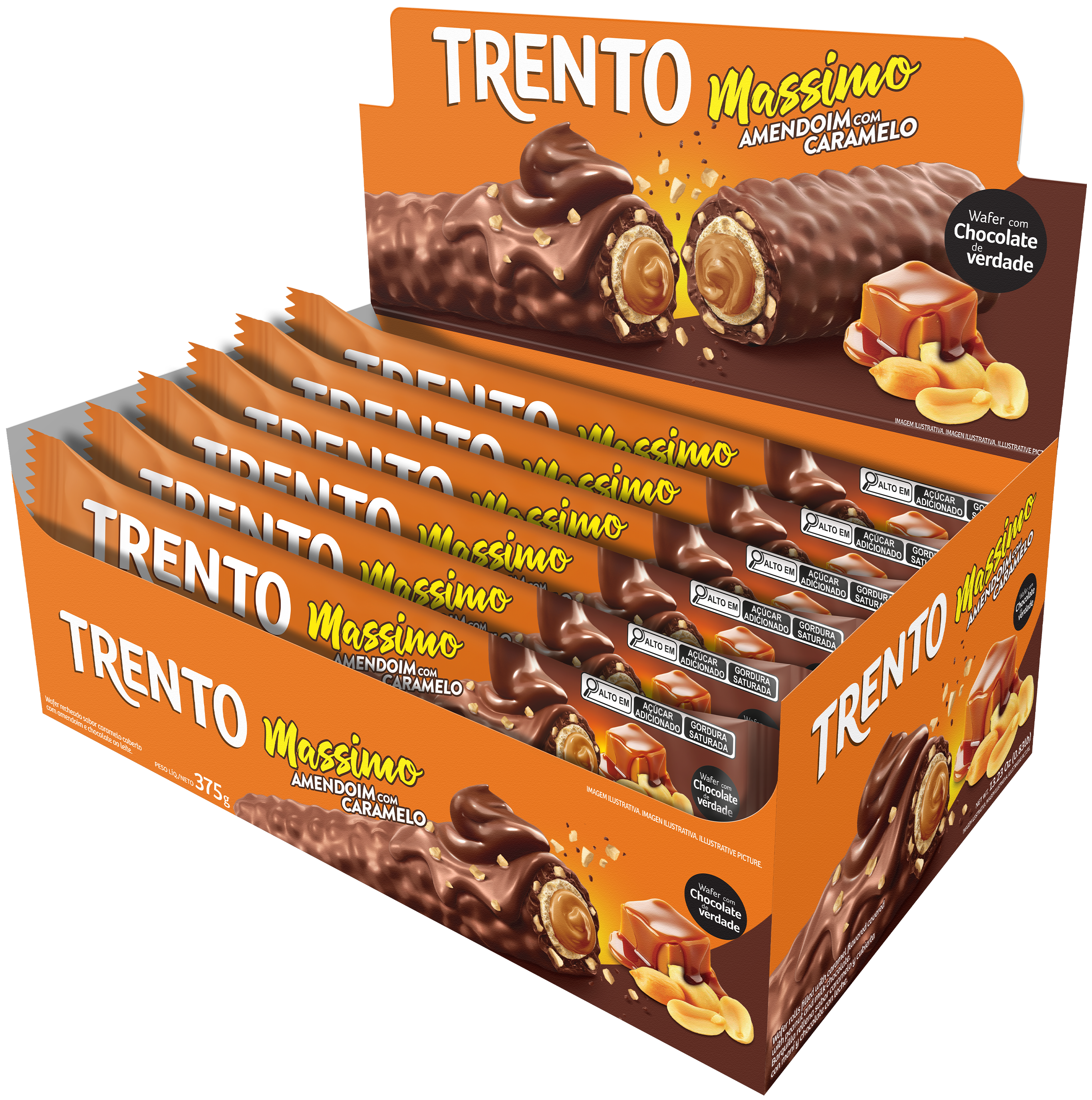 WAFER TRENTO 375GR AMEN C/CARAM 15X25GR