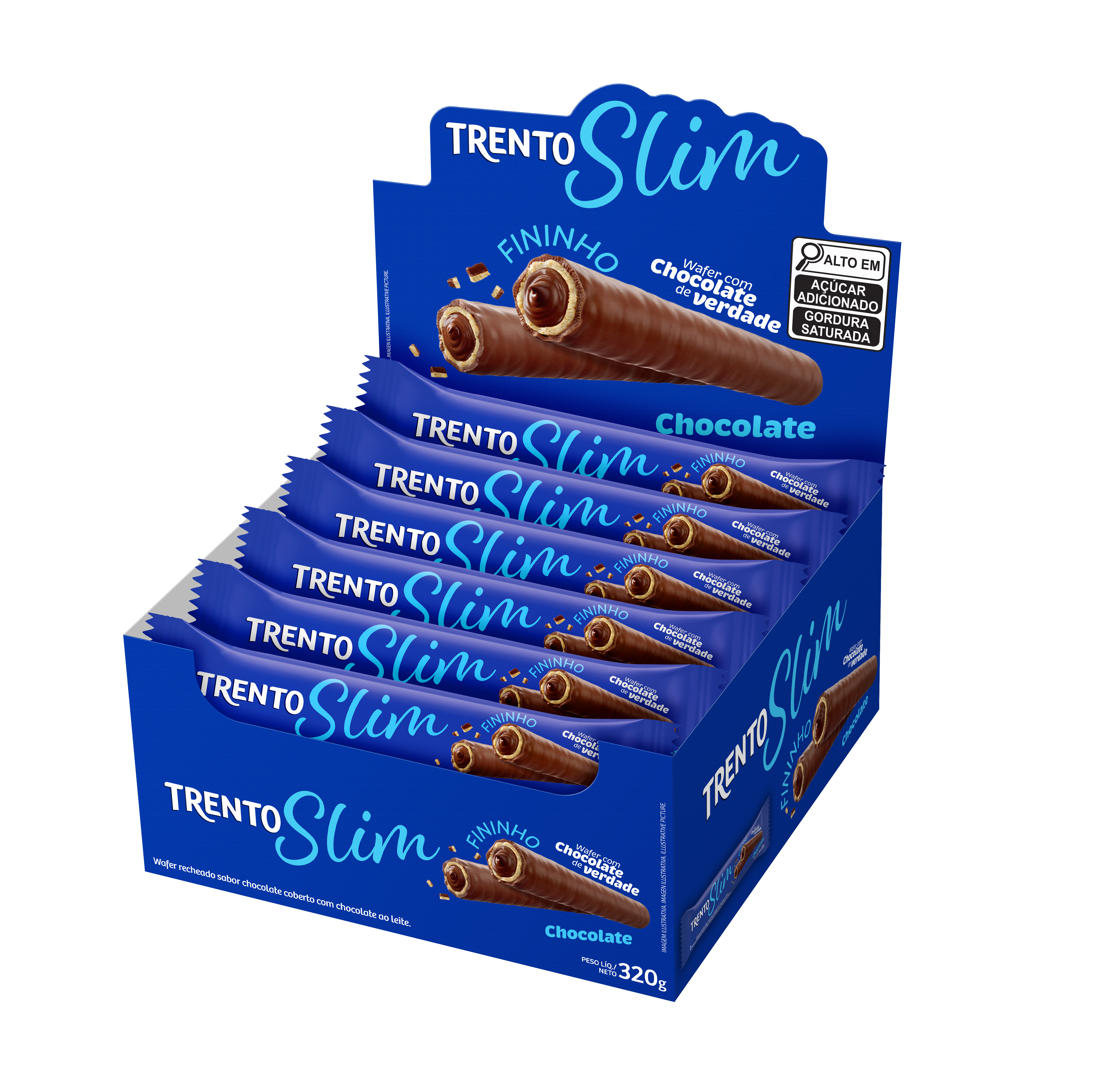 WAFER TRENTO SLIM 320GR CHOCO 16X20GR