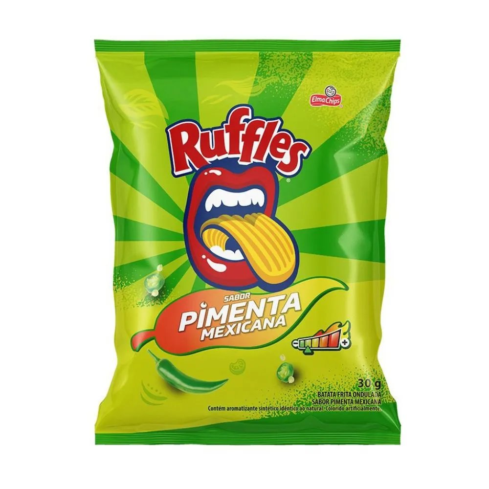 BATATA RUFFLES 30GR PIMENTA MEXICANA