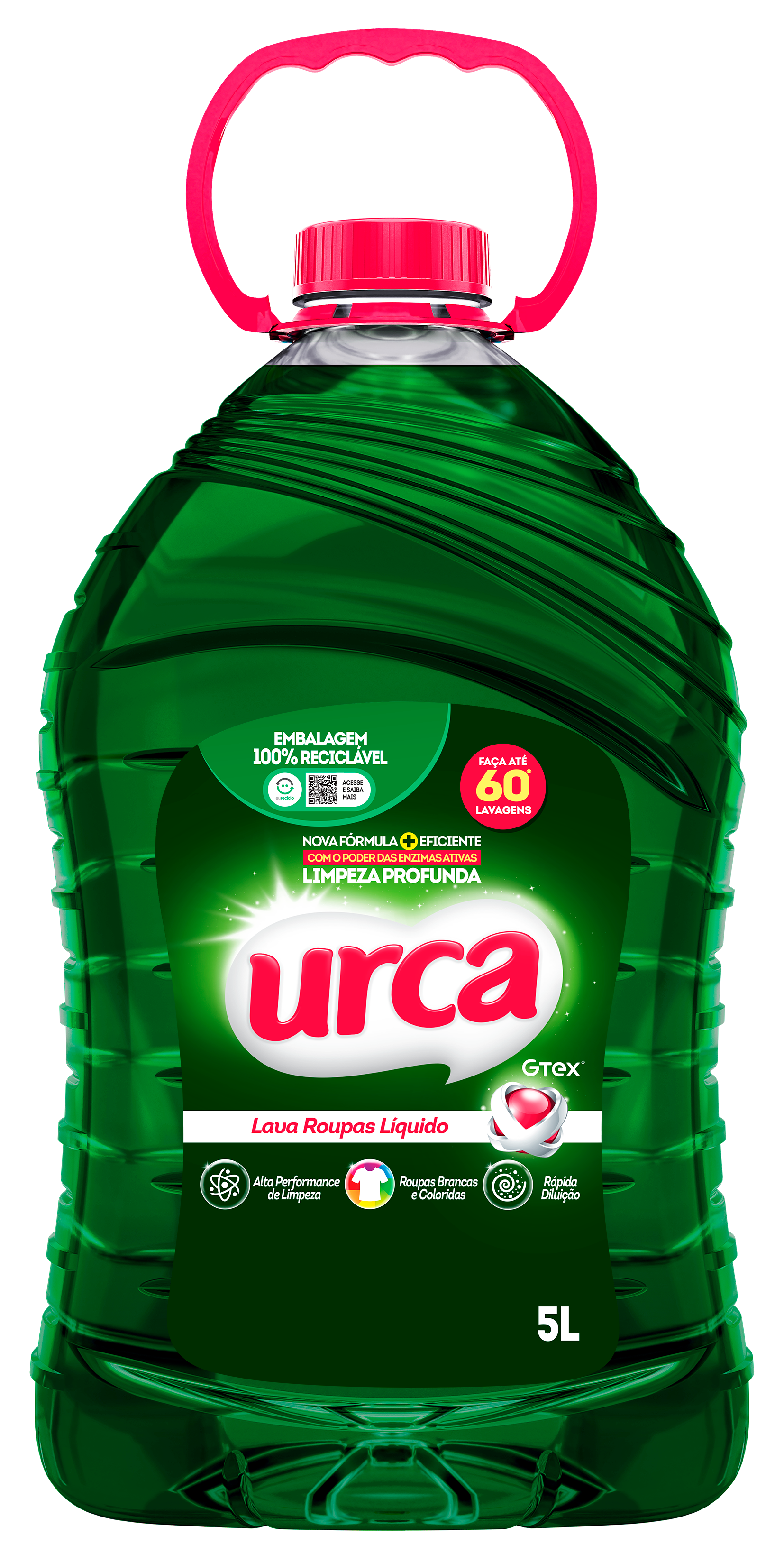 LAVA ROUPAS LÍQUIDO URCA VERDE 5L