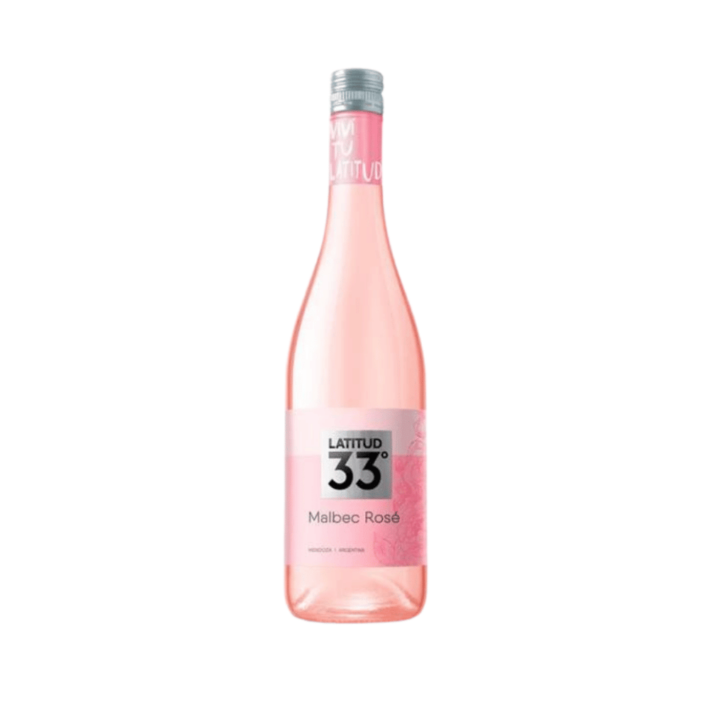 VINHO 750ML LATITUDE 33 MALBEC ROSE