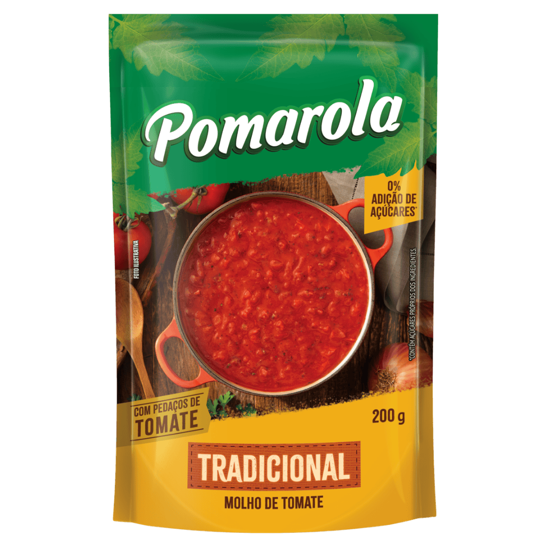 MOLHO DE TOMATE POMAROLA TRADICIONAL 200GR