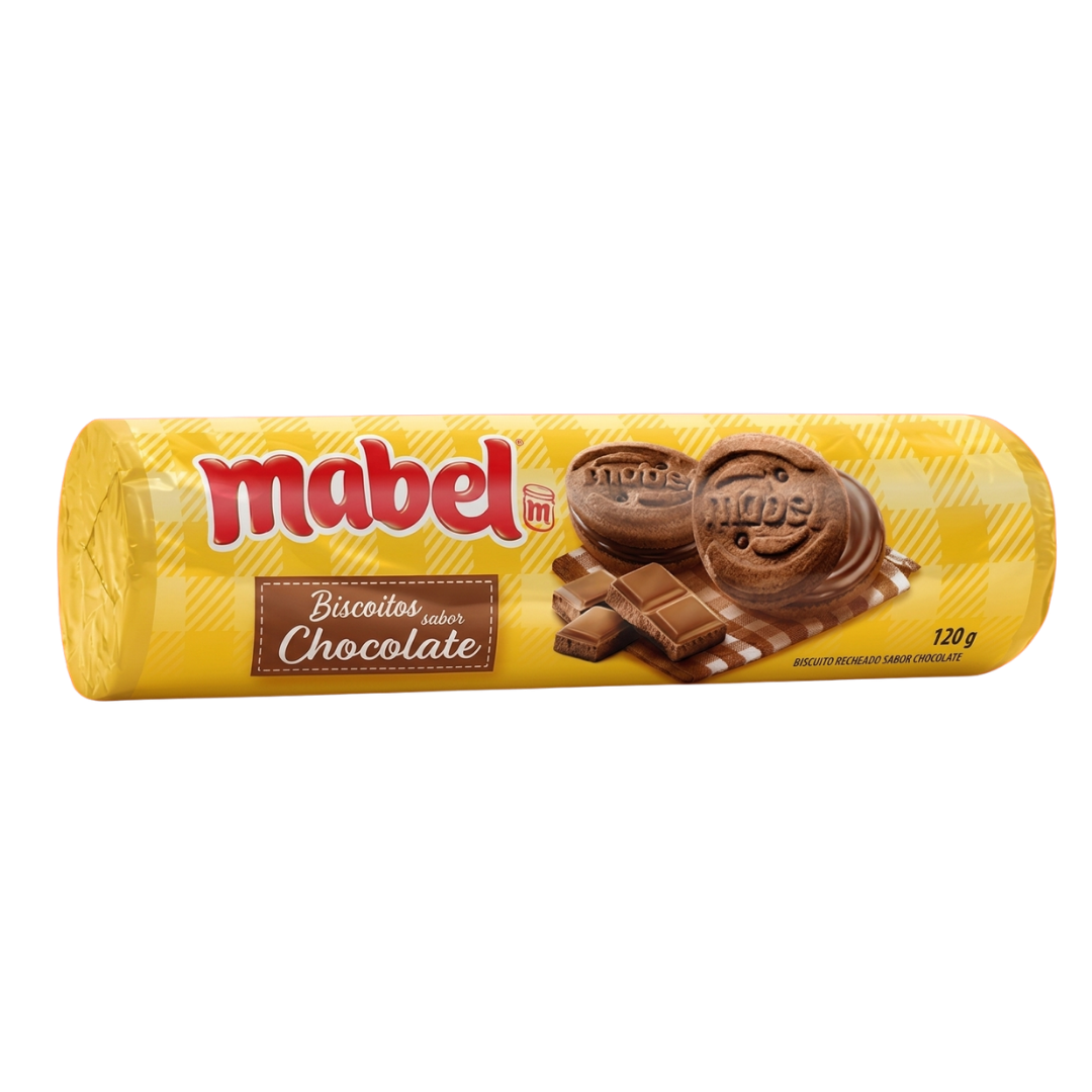 BISCOITO RECHEADO MABEL CHOCOLATE 120GR