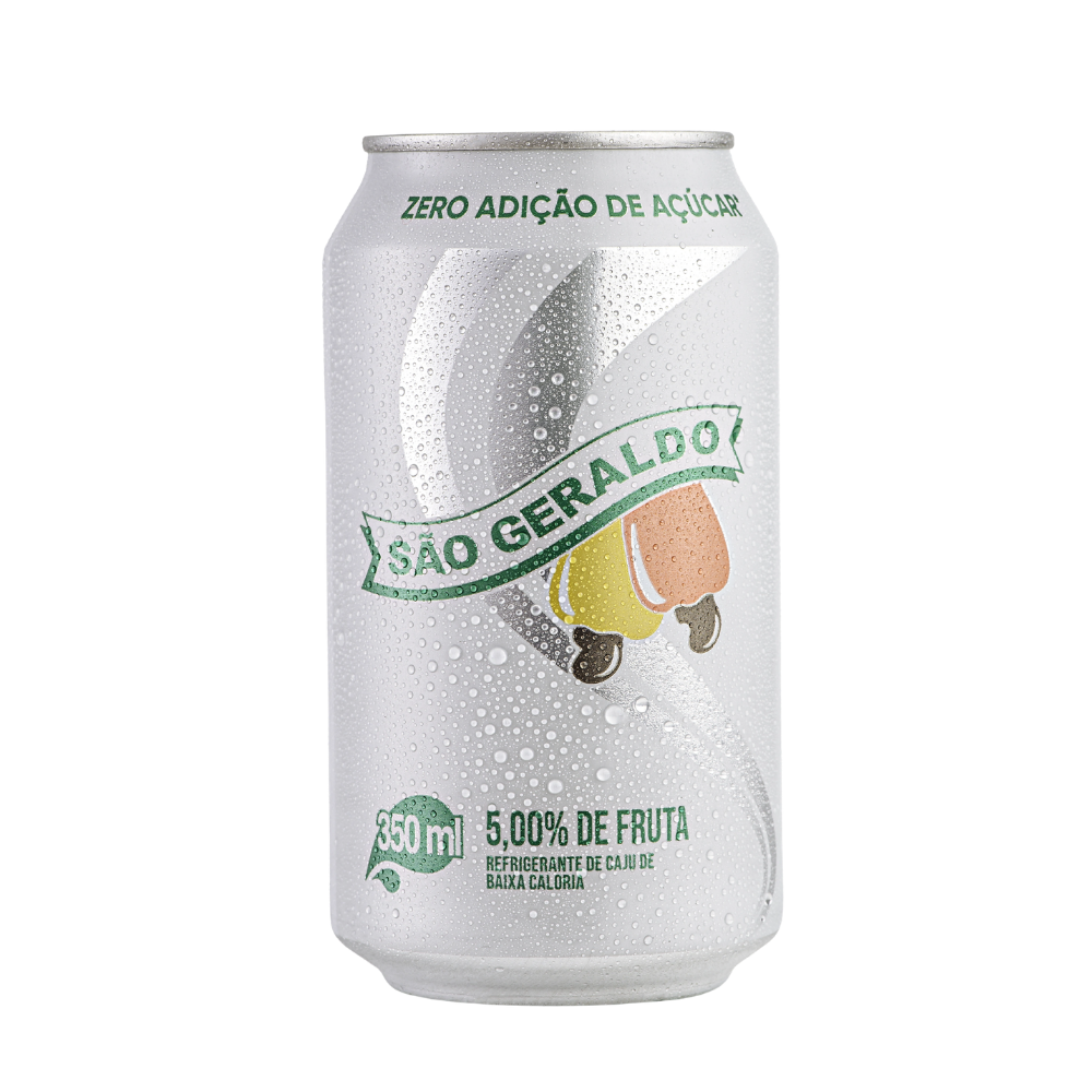 REFRIGERANTE (LATA) SÃO GERALDO CAJU ZERO 350ML
